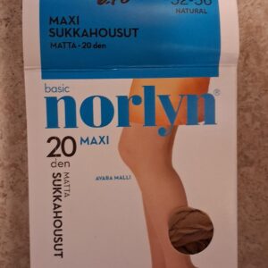 Norlyn, 20 den, koko 52-56, natural, matta
